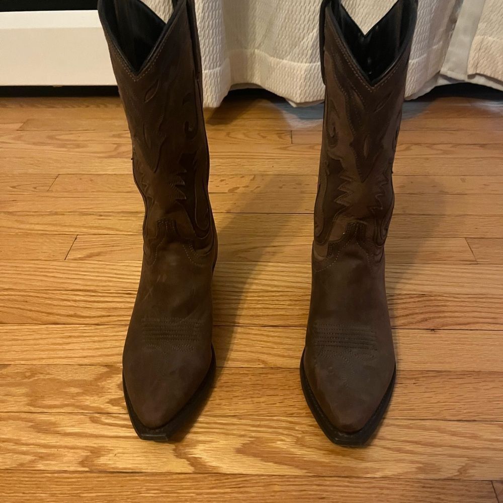 Laredo brown leather and suede cowboy boots from Nashville Boot & Co. - Picture 6 of 16